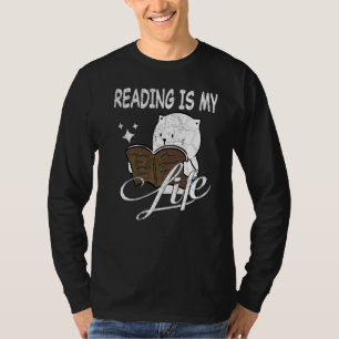 Camiseta Leitura de Livros Biblioteca de Literatura Livros