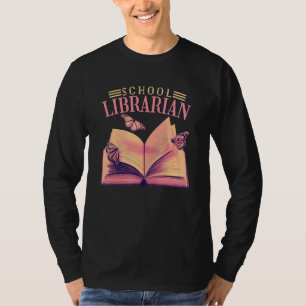 Camiseta Leitura de Livros de Bibliotecas Escolares