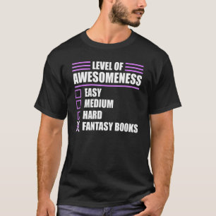 Camiseta Leitura de Livros de Fantasia