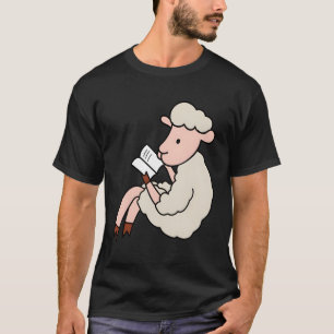 Camiseta Leitura de Livros de Lamb Leitura de Ovinos