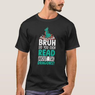 Camiseta Leitura De Livros E Dragões