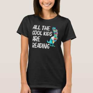 Camiseta Leitura De Livros Para Crianças Meninas Leitor De
