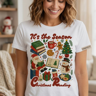 Camiseta Leitura de Natal Vintage Feriado