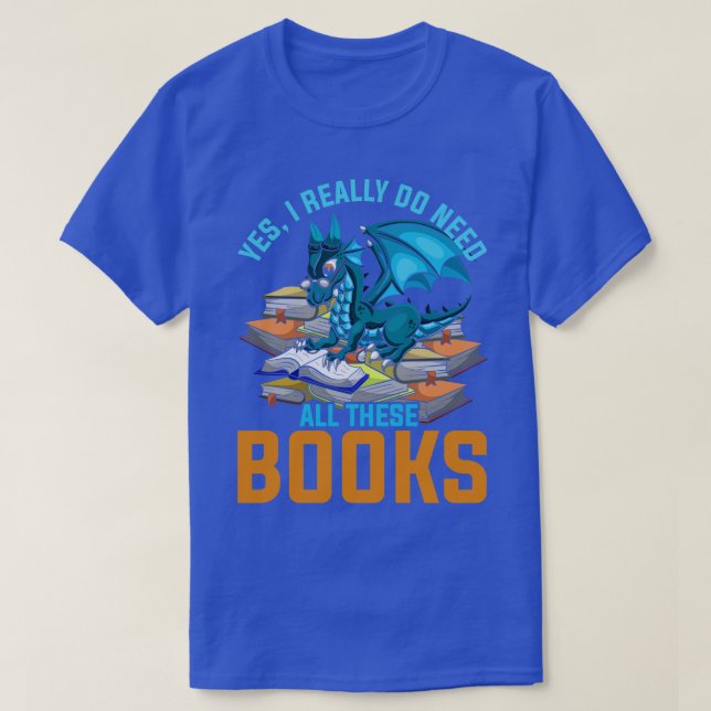 Camiseta Leitura de Nerd de Dragões (Frente do Design)