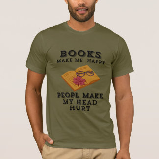 Camiseta Leitura de outono de livros de retração me deixa f