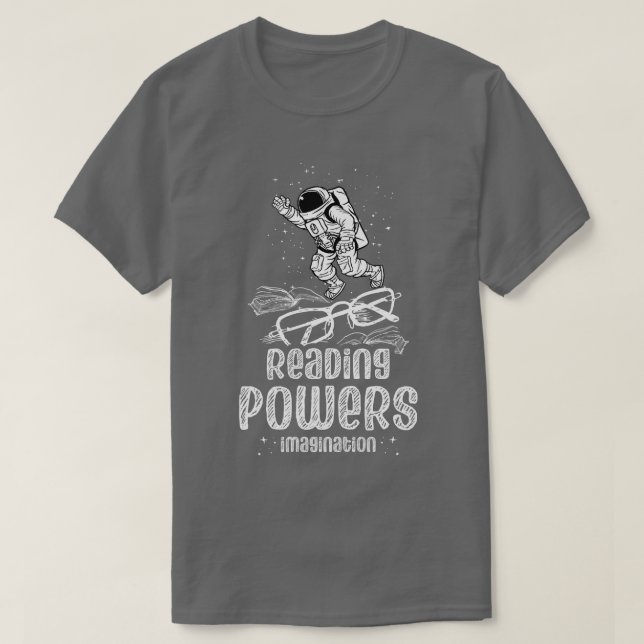 Camiseta Leitura De Potências Imaginação Leitura De Livros  (Frente do Design)