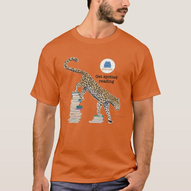 Camiseta Leitura de T-shirt Leopard (Frente)