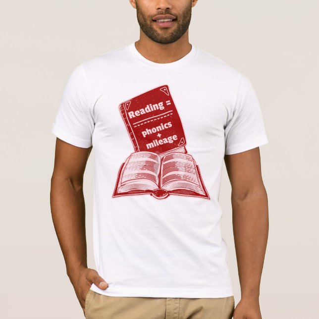 Camiseta Leitura de telefones de milhagem (Frente)