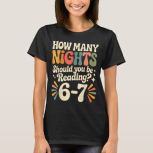 Camiseta Leitura Divertida 6 7 Seis Sete Meme Livro Engliea