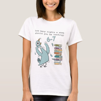 Camiseta Leitura Divertida Meme – 6–7 Noites por Semana – L