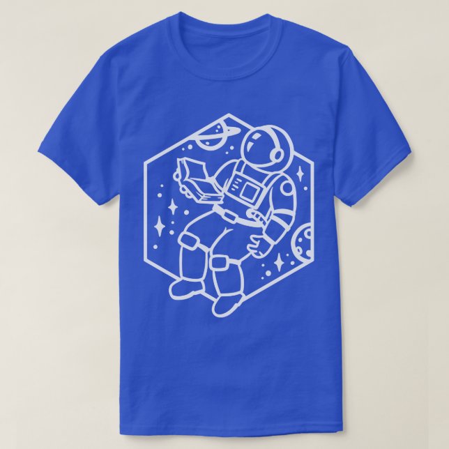 Camiseta Leitura do astronauta (Frente do Design)