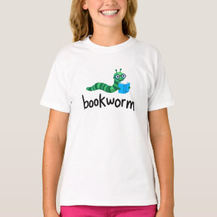 Camiseta Leitura do Bookworm Bonito Amigo com Livro