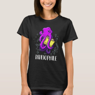 Camiseta Leitura do livro de polvos bibliófilos