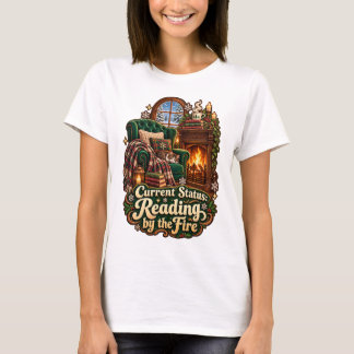 Camiseta Leitura do Status Atual pelo Fogo Inverno