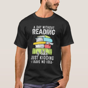 Camiseta Leitura do worm de Leitura Dizendo Livros de Leitu