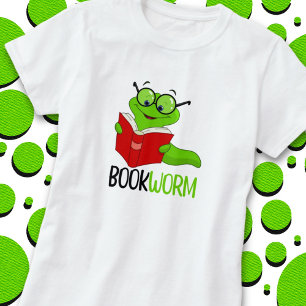 Camiseta Leitura do worm de livros