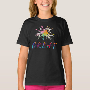 Camiseta Leitura e Crianças com Múltiplas Cores de Verão