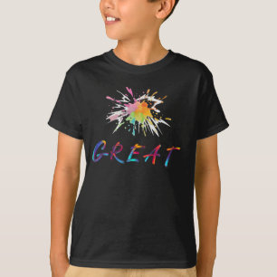 Camiseta Leitura e Crianças com Múltiplas Cores de Verão