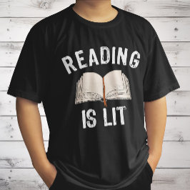 Camiseta Leitura é Lit - Leitura de livros de literatura -