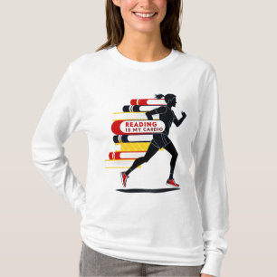 Camiseta Leitura é Meu Cárdio: Design Divertido pa