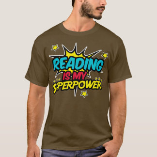 Camiseta Leitura É O Meu Superpoder Retrô De Livros Vintage