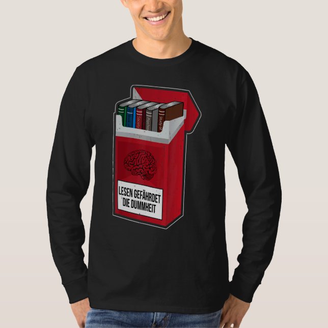 Camiseta Leitura Em Risco De Leitura (Frente)