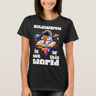 Camiseta Leitura engraçada é fora deste mundo espacial fofo