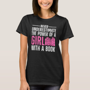 Camiseta Leitura Engraçada Para Mulheres Meninas Bookworm N