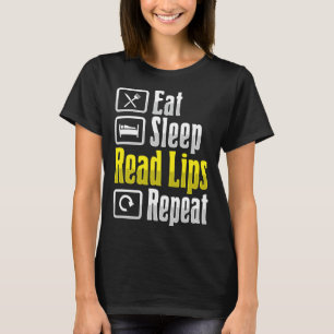 Camiseta Leitura Labial Asl Sinal Mão Surdo Perda Auditiva