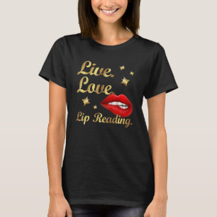 Camiseta Leitura Labial - linguagem gestual Conscientização