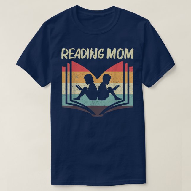 Camiseta Leitura Legal Para a Mamãe Amante de Livros Livros (Frente do Design)