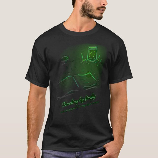 Camiseta Leitura pelo vaga-lume - homens (Frente)