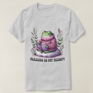 Camiseta Leitura Rã É Minha Terapia
