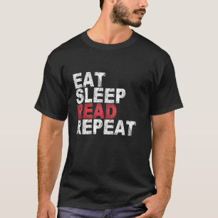 Camiseta Leitura Repetida de Leitura de Repouso