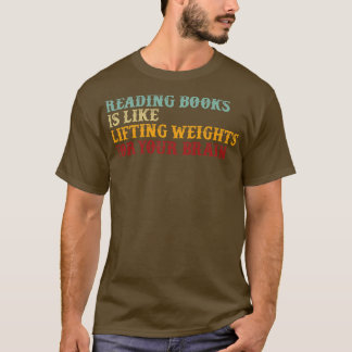 Camiseta Leitura Retrorística É Como Levantar Wei
