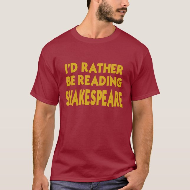 Camiseta Leitura Shakespeare (Frente)