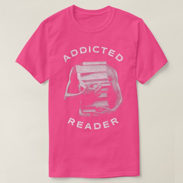 Camiseta Leitura Viciada Sobre O Livro Viciada Para Leitura (Frente do Design)