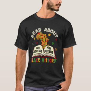 Camiseta Leitura Vintage Sobre Kente História Negra African