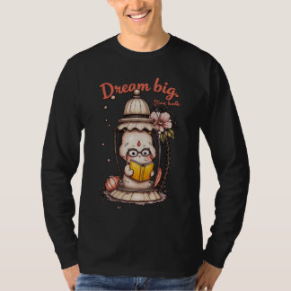 Camiseta Leitura Whimsical Buddha Lanterna Design