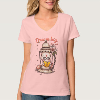 Camiseta Leitura Whimsical Buddha Lanterna Design