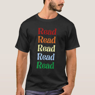 Camiseta LEITURA x 5 livro de leitura biblioteca arco-íris