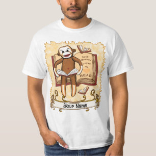 Camiseta Leituras De Macacos De Meia
