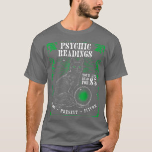 Camiseta Leituras Psíquicas do Cat Fortune Teller Espiritua
