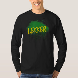 Camiseta Lekker Sul-Africano Lekke no Dia do Braai na Áfric