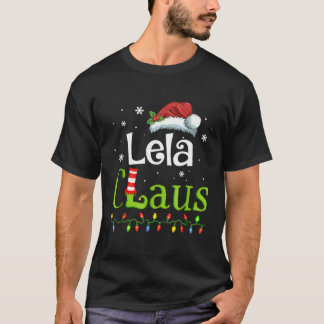 Camiseta Lela Claus Papai noel Avó Engraçado Presente de Na