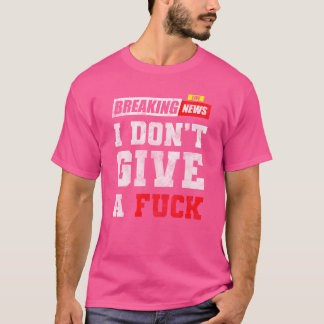 Camiseta Lema de Desinteresse Indiferença Vida engraçado