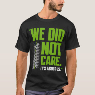 Camiseta Lema de Futebol É Sobre Nós Não Nos Importamos