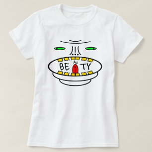 Camiseta Lema de positividade: BEAuTY (Dourado para si mesm
