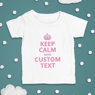 Camiseta Lema Divertido Personalizado | Gráfico Keep Calm