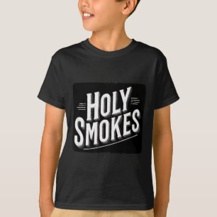 Camiseta Lema Divertido Santo Fumaça
